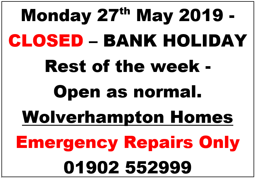 Bank Holiday Closure